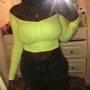 Neon crop top
